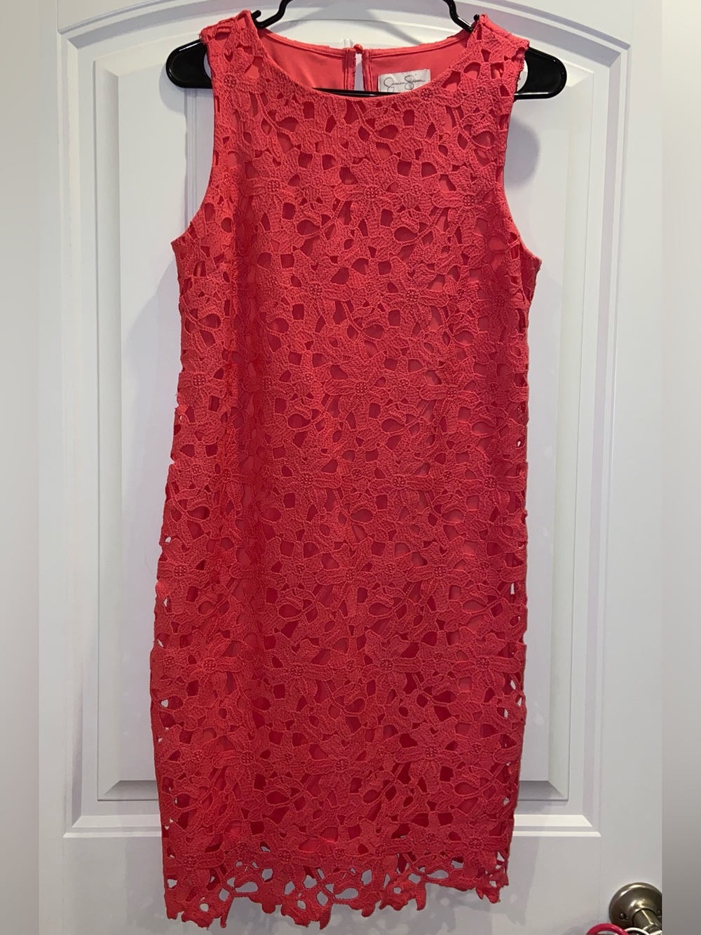 Jessica Simpson Pink Crochet Dress